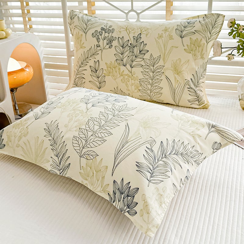 Set fețe de pernă (par) - 100% bumbac, pânză veche grosieră, țesătură plată, vopsire reactivă