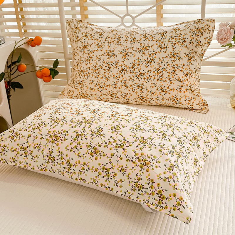 Set fețe de pernă (par) - 100% bumbac, pânză veche grosieră, țesătură plată, vopsire reactivă