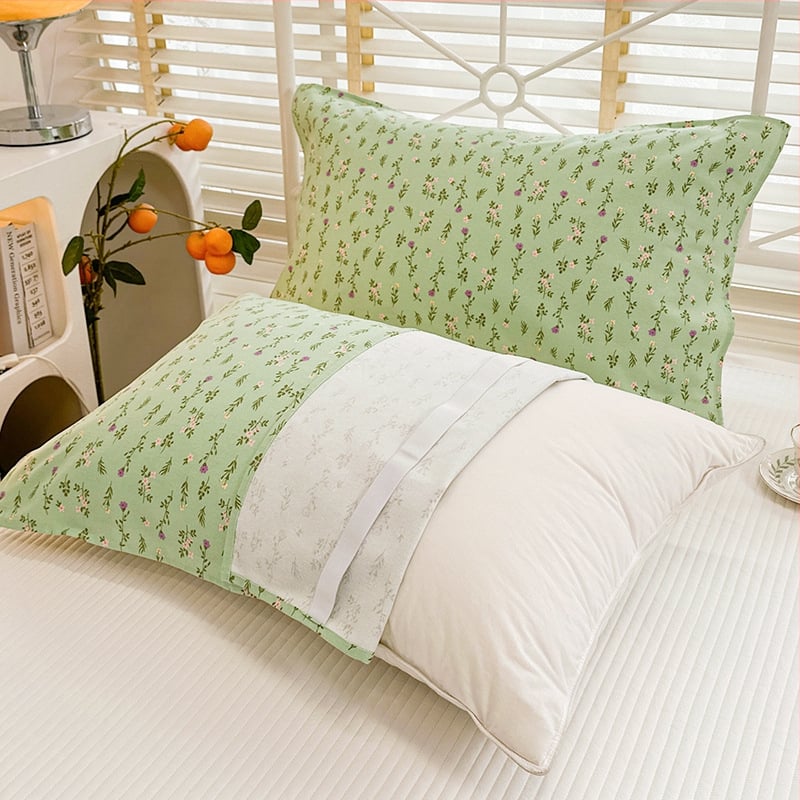 Set fețe de pernă (par) - 100% bumbac, pânză veche grosieră, țesătură plată, vopsire reactivă