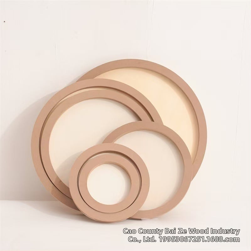 Koka taisnstūra fotogrāfiju rāmis mākslai ar mālu — rokdarbs, DIY māla attēlu rāmis, Baize Wood Industry, Handmade Picture Frame Clay sērija