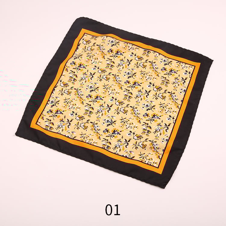 Ženski džepni šal s vintage otisom, tisk logotipa, ležerni stil