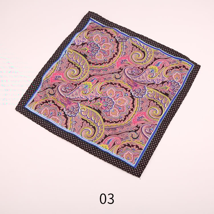 Ženski džepni šal s vintage otisom, tisk logotipa, ležerni stil