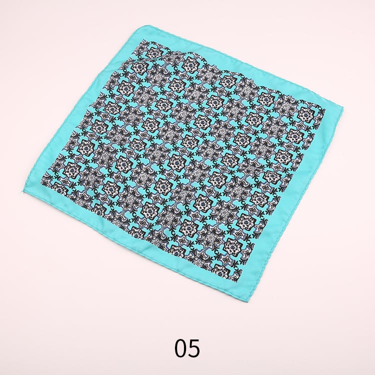 Ženski džepni šal s vintage otisom, tisk logotipa, ležerni stil