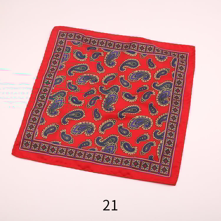 Ženski džepni šal s vintage otisom, tisk logotipa, ležerni stil