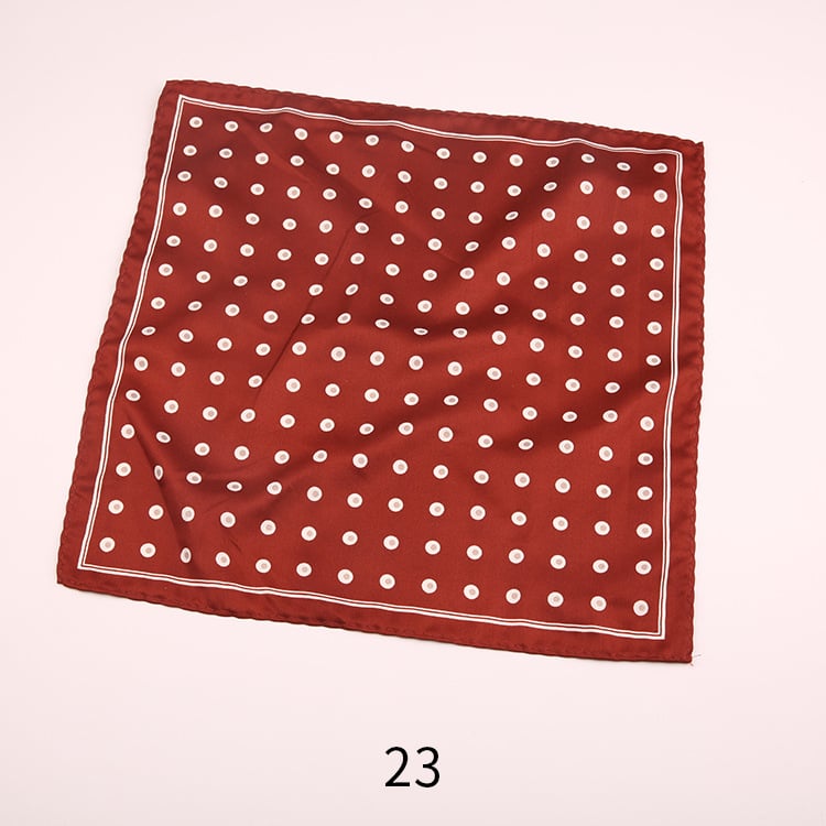 Ženski džepni šal s vintage otisom, tisk logotipa, ležerni stil