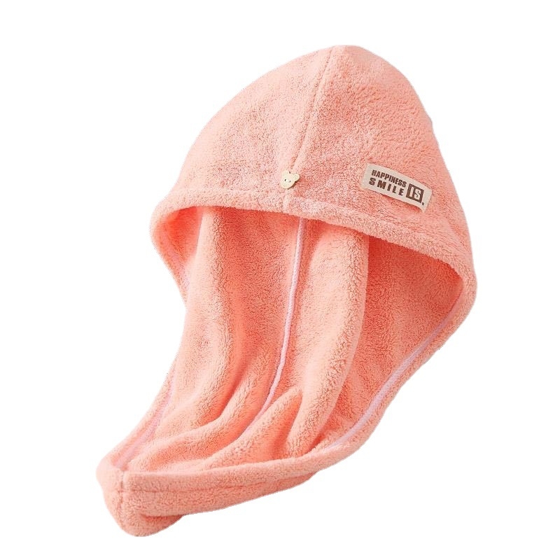 Čepić za sušenje kose za odrasle, antibakterijski, od coral fleece, 140–169 g, 150D vlakna, mogućnost prilagodbe logom