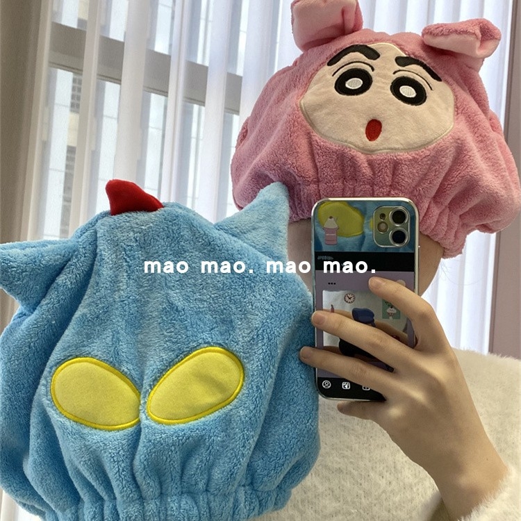 Șapcă de uscat păr pentru femei, fleece coral, brodată, 30–49 g, Personalizare disponibilă