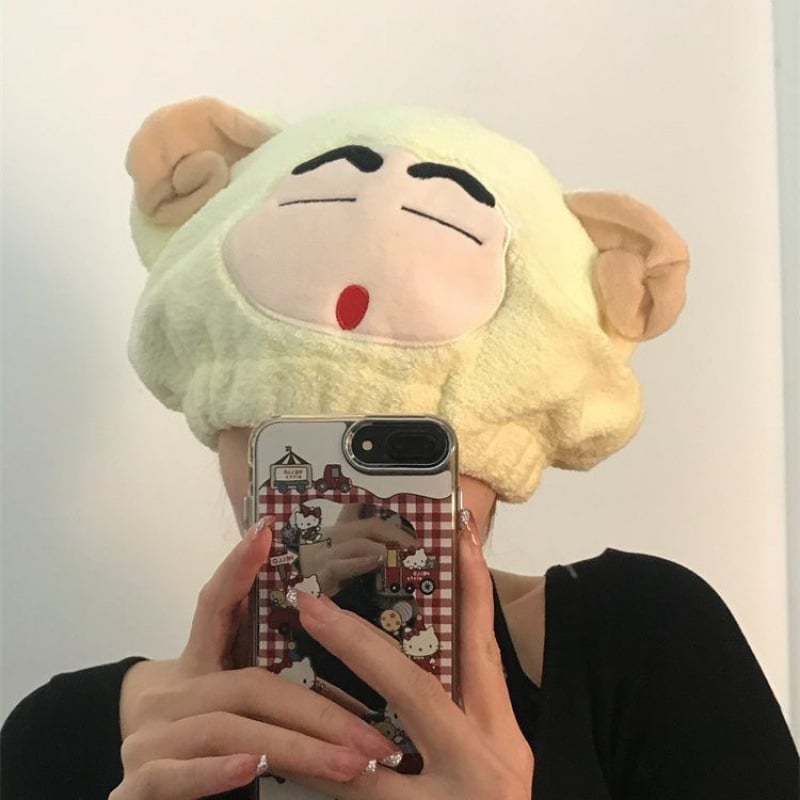 Șapcă de uscat păr pentru femei, fleece coral, brodată, 30–49 g, Personalizare disponibilă