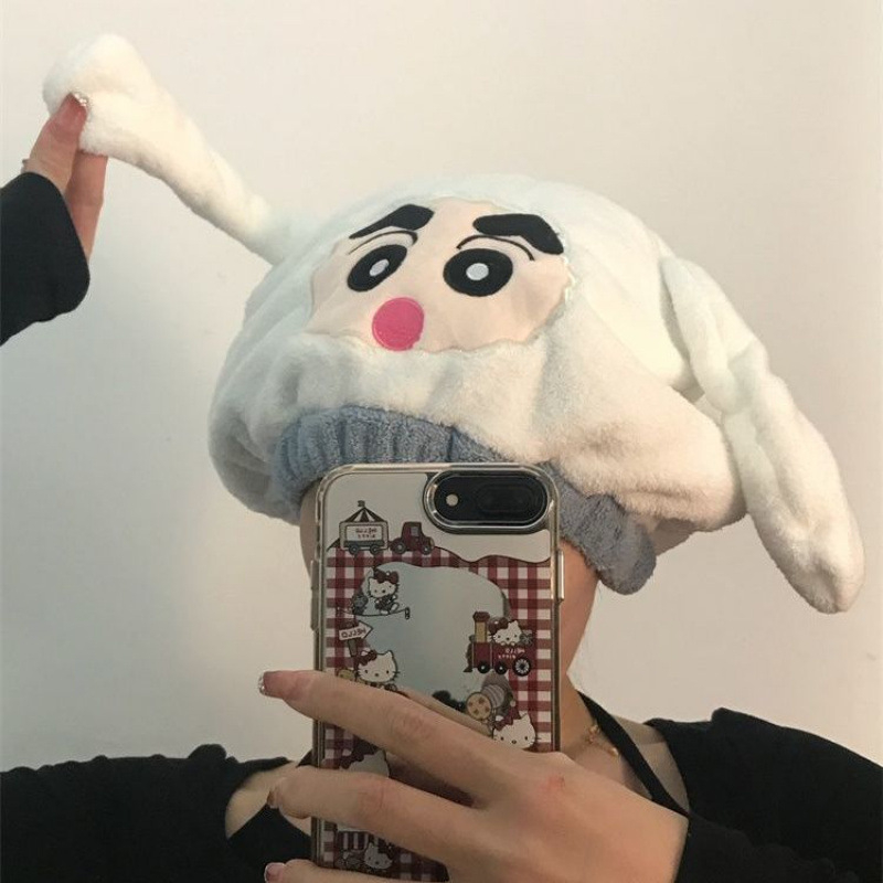 Șapcă de uscat păr pentru femei, fleece coral, brodată, 30–49 g, Personalizare disponibilă