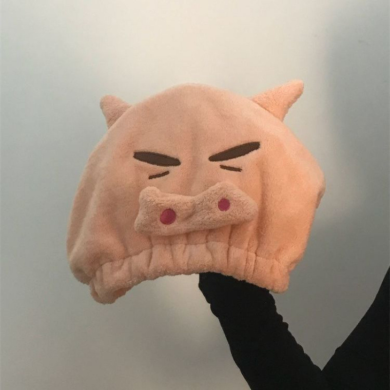 Șapcă de uscat păr pentru femei, fleece coral, brodată, 30–49 g, Personalizare disponibilă