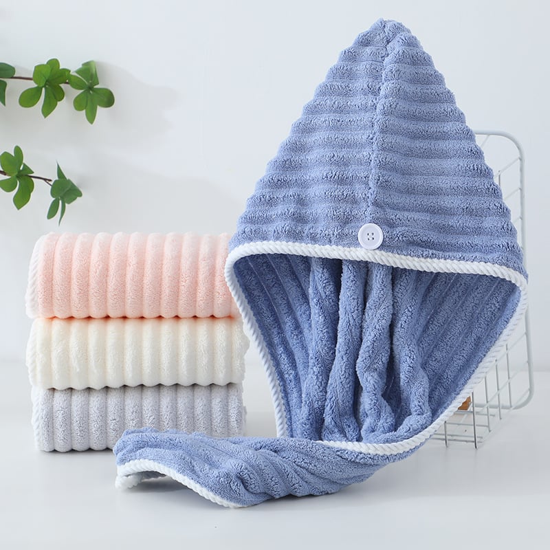 Pălărie pentru uscat părul, fleece coral, 150D, 80–99 g, cusătură