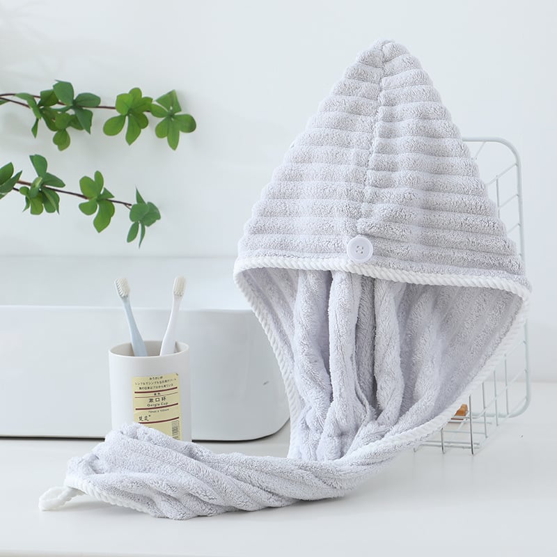 Pălărie pentru uscat părul, fleece coral, 150D, 80–99 g, cusătură