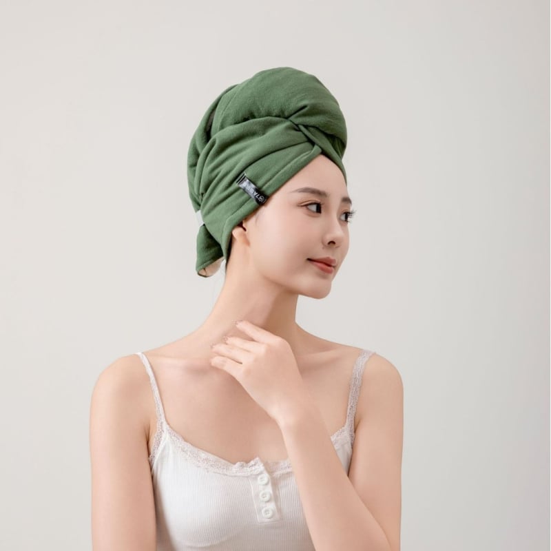 Șapcă de uscare a părului pentru femei — absorbantă, uscare rapidă, îngroșată, fără detașare a fibrelor (100% bumbac; peste 200 g; brand Like rhyme; personalizabilă)