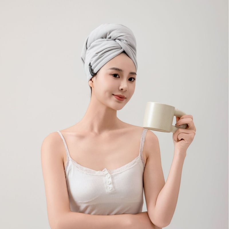 Șapcă de uscare a părului pentru femei — absorbantă, uscare rapidă, îngroșată, fără detașare a fibrelor (100% bumbac; peste 200 g; brand Like rhyme; personalizabilă)