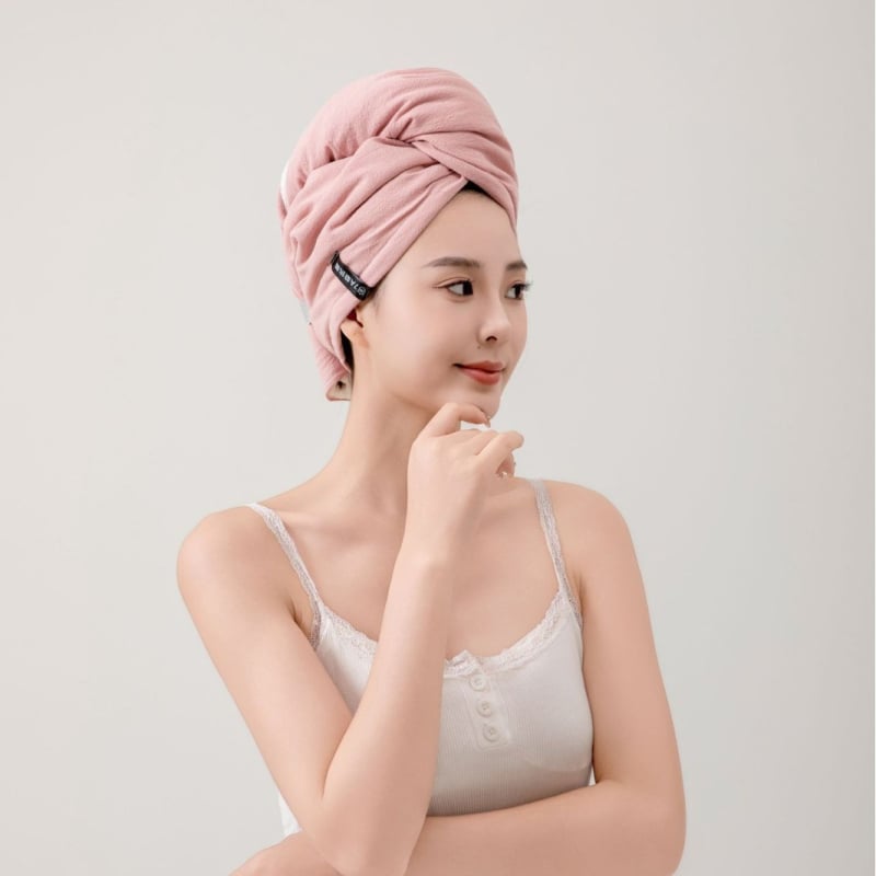 Șapcă de uscare a părului pentru femei — absorbantă, uscare rapidă, îngroșată, fără detașare a fibrelor (100% bumbac; peste 200 g; brand Like rhyme; personalizabilă)