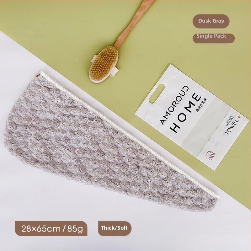 Bonetă de uscat păr Mufando, fleece coral, 200 g+, construcție spirală