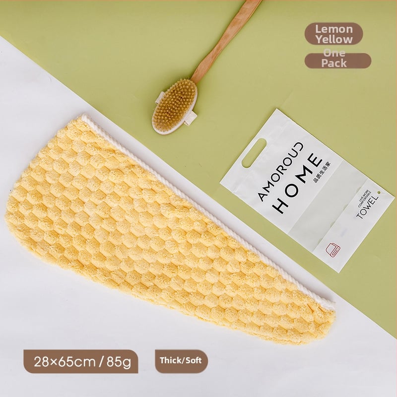 Bonetă de uscat păr Mufando, fleece coral, 200 g+, construcție spirală