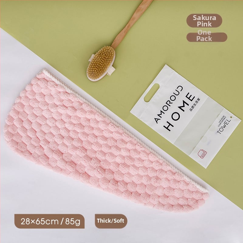 Bonetă de uscat păr Mufando, fleece coral, 200 g+, construcție spirală