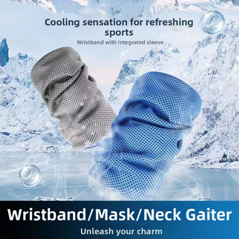 Spordirandmerätik - polüester, kiire kuivamine, higivõime imendumine, jahutav jäärätik, trükitud logoga