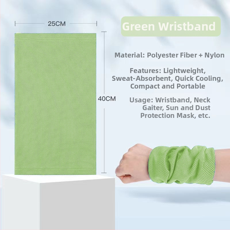 Spordirandmerätik - polüester, kiire kuivamine, higivõime imendumine, jahutav jäärätik, trükitud logoga