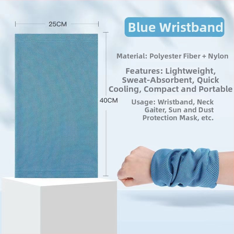 Spordirandmerätik - polüester, kiire kuivamine, higivõime imendumine, jahutav jäärätik, trükitud logoga