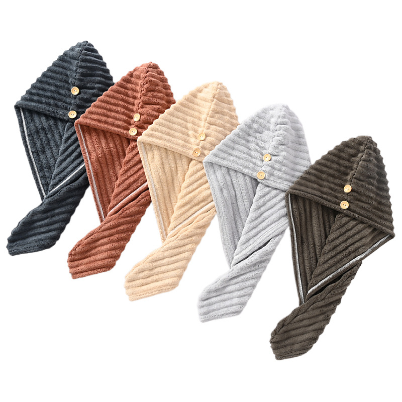 Pălărie de uscat părul din fleece coral, 150D fir, 50–79 g, de Xiyan Home Textile