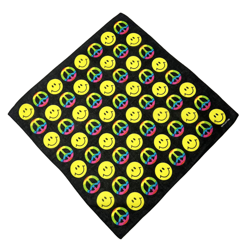 Sportski šal za glavu s kariranim uzorkom, 100% pamuk, unisex, za vanjsku upotrebu