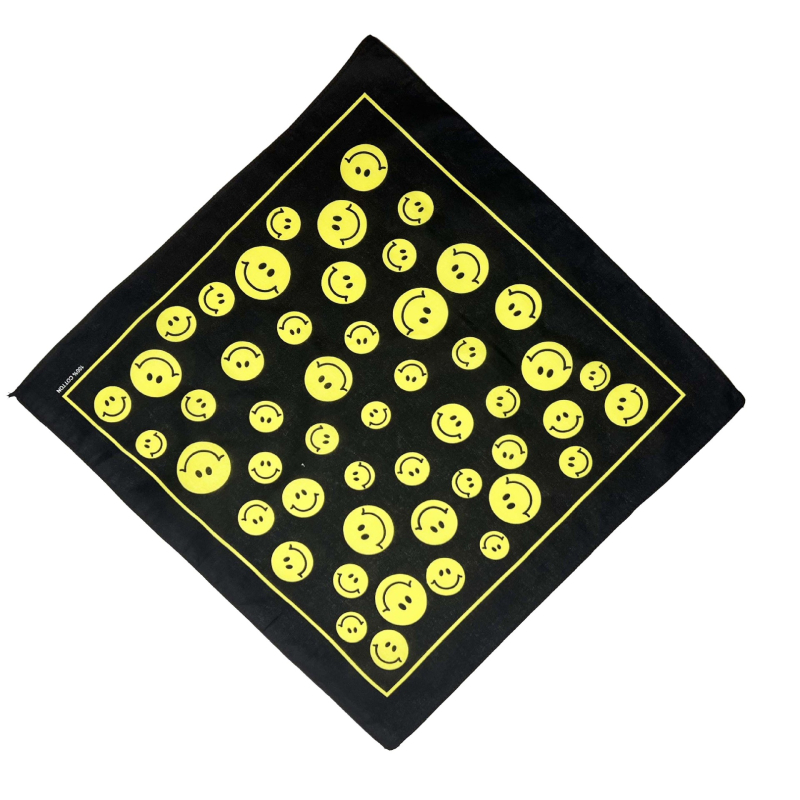 Sportski šal za glavu s kariranim uzorkom, 100% pamuk, unisex, za vanjsku upotrebu