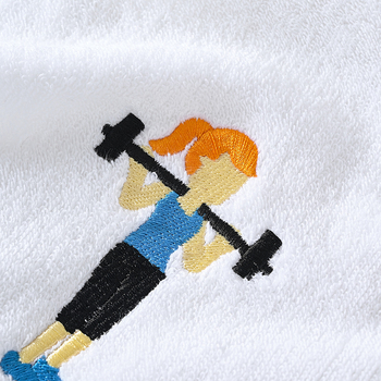 Puuvillane spordirätik, tikitud, 110 g, imab higi 5–10 s, logotüübi kohandamine võimalik