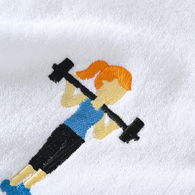 Puuvillane spordirätik, tikitud, 110 g, imab higi 5–10 s, logotüübi kohandamine võimalik