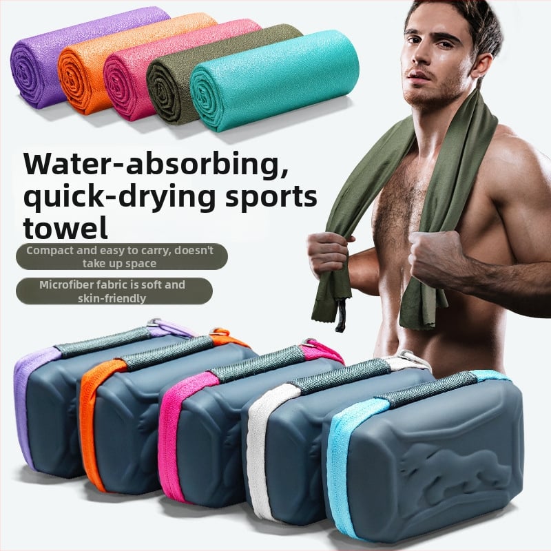 Prosop de sport din microfibră, uscare rapidă, 100 g, fir fără răsucire, personalizare disponibilă și imprimare a logo-ului