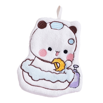 Käterätik vannitoa ja köögi jaoks, rippuv stiil, Coral fleece materjal, tikitud, imav ja kiiresti kuivav, 50–80 g, 150D