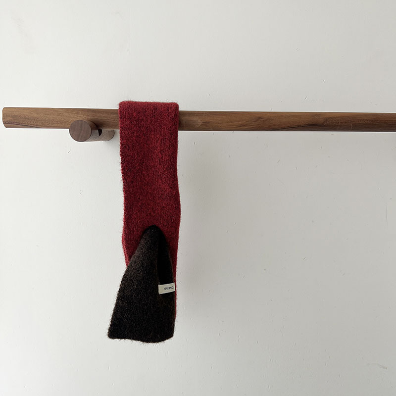 Detský pletený šál, tkanina, jednofarebný vzor, jeseň 2025