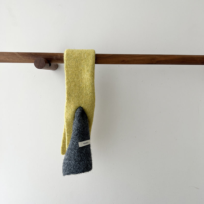 Detský pletený šál, tkanina, jednofarebný vzor, jeseň 2025