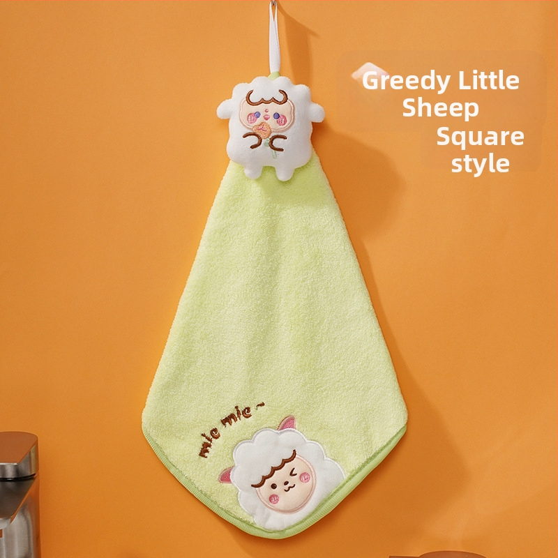 Pooky Bear laste korallfleece käterätik – riputatav, imav käsi-rätik, 30–50 g, kohandatav