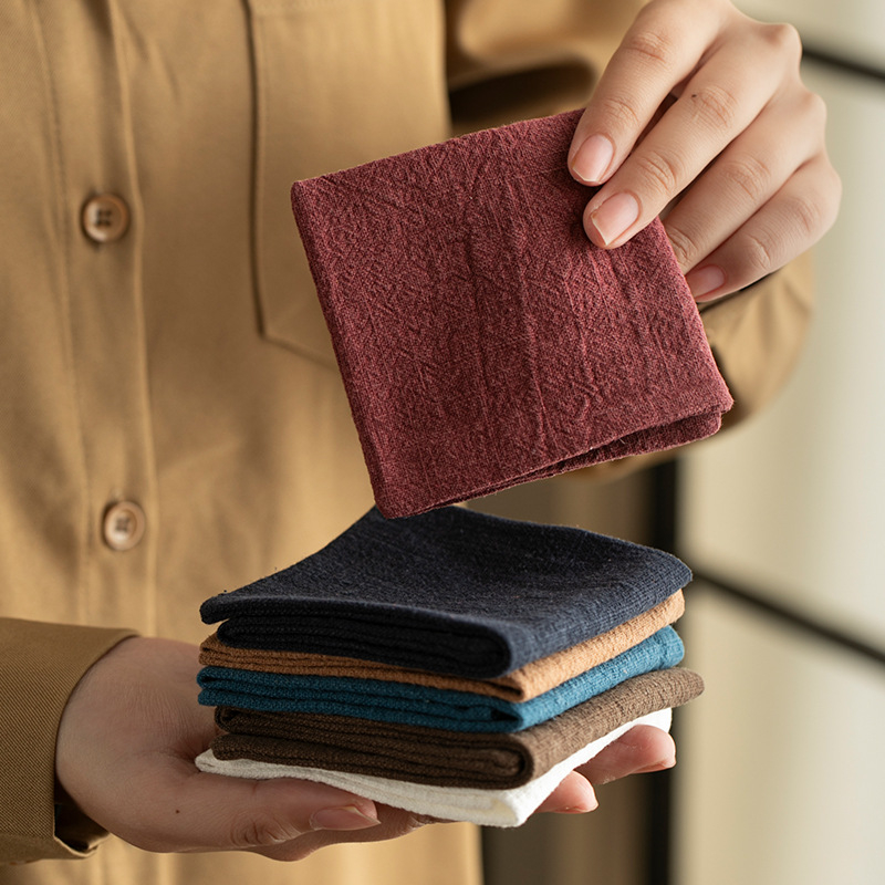 Daantang Aksesuari za ceremoniju čaja - Ručnik od ramije za čaj, Apsorpcijska podmeta za stol za čaj, Podmetač za čajnik Kung Fu, Novi kineski stil