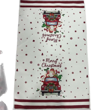 Mikrokiud köögirätik kohandatud trükiga - kaal 60 g, veeimavus 11-15 s, tootmisprotsess: trükkimine, logotüübi trükk on võimalik