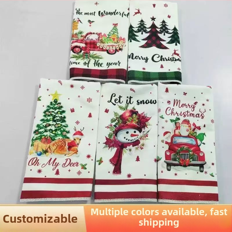 Mikrokiud köögirätik kohandatud trükiga - kaal 60 g, veeimavus 11-15 s, tootmisprotsess: trükkimine, logotüübi trükk on võimalik