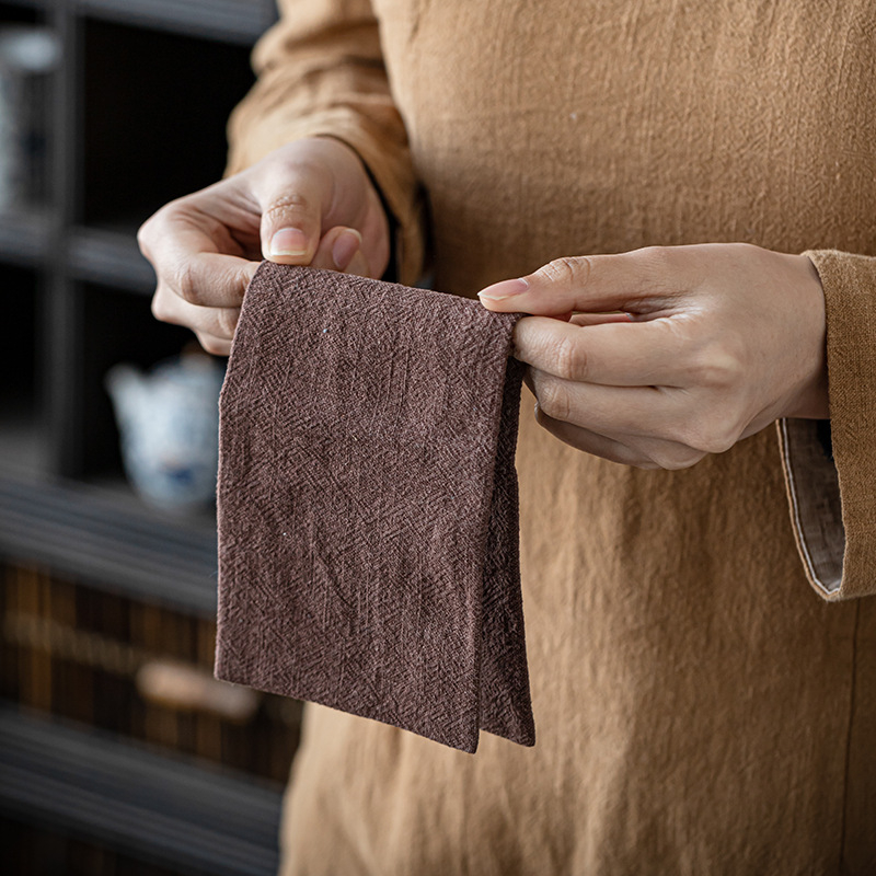 Peryitang Zen Ramie Tea Towel i Podloga za Čajni Stol, Apsorpcijski Tekstil, Moderni Minimalistički Stil, Podrijetlo Fuzhou