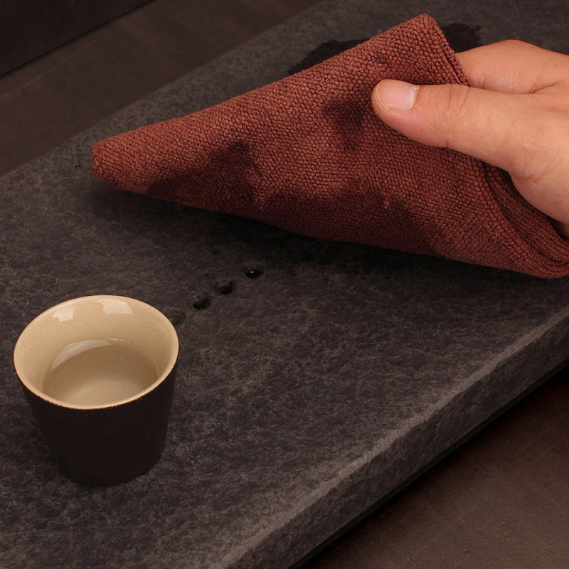 Чайна кърпа за дзен чайна церемония, абсорбираща кърпа за масичка за чай и чайник, аксесоар за чайния комплект