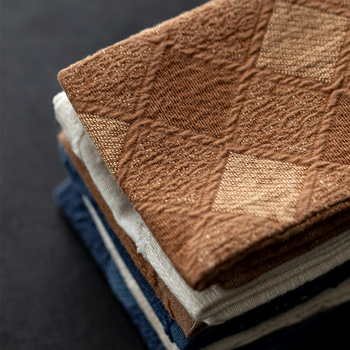 Памук-ленова кърпа за чайна церемония, дълга попивателна кърпа за маса за чай, чай мат и подложка за чаши, китайски стил, издадена през 2025 г.