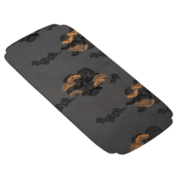 Шантанг чайна подложка, японски стил, памучно-ленена материя, с печатен логотип, за чайна церемония