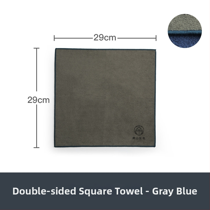 Mr. Nanshan чайна кърпа — платнена, силно попивана, аксесоар за чайна церемония, стил модерен минимализъм, отпечатано лого