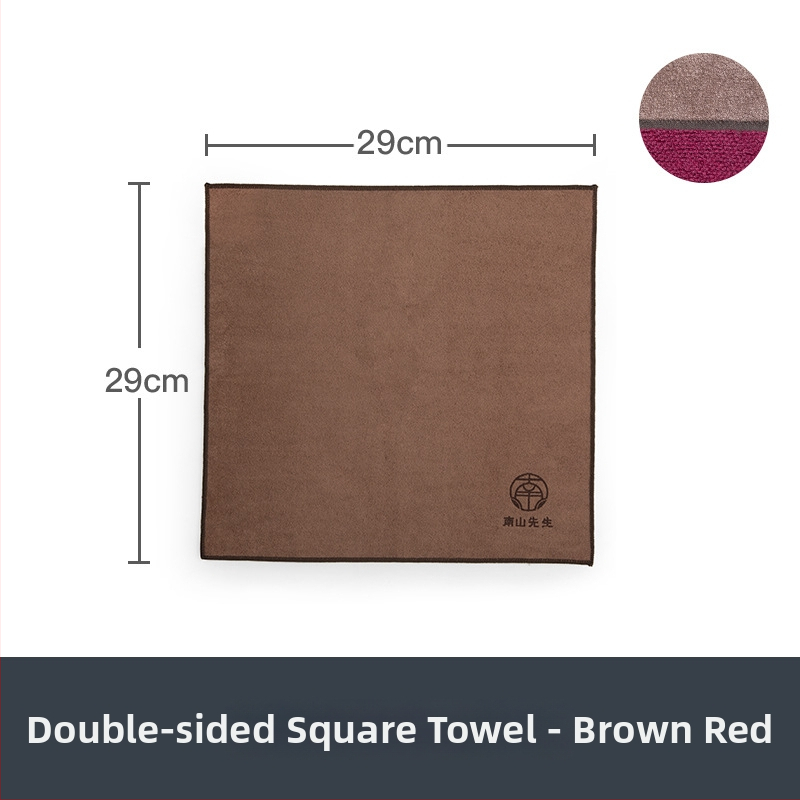 Mr. Nanshan чайна кърпа — платнена, силно попивана, аксесоар за чайна церемония, стил модерен минимализъм, отпечатано лого