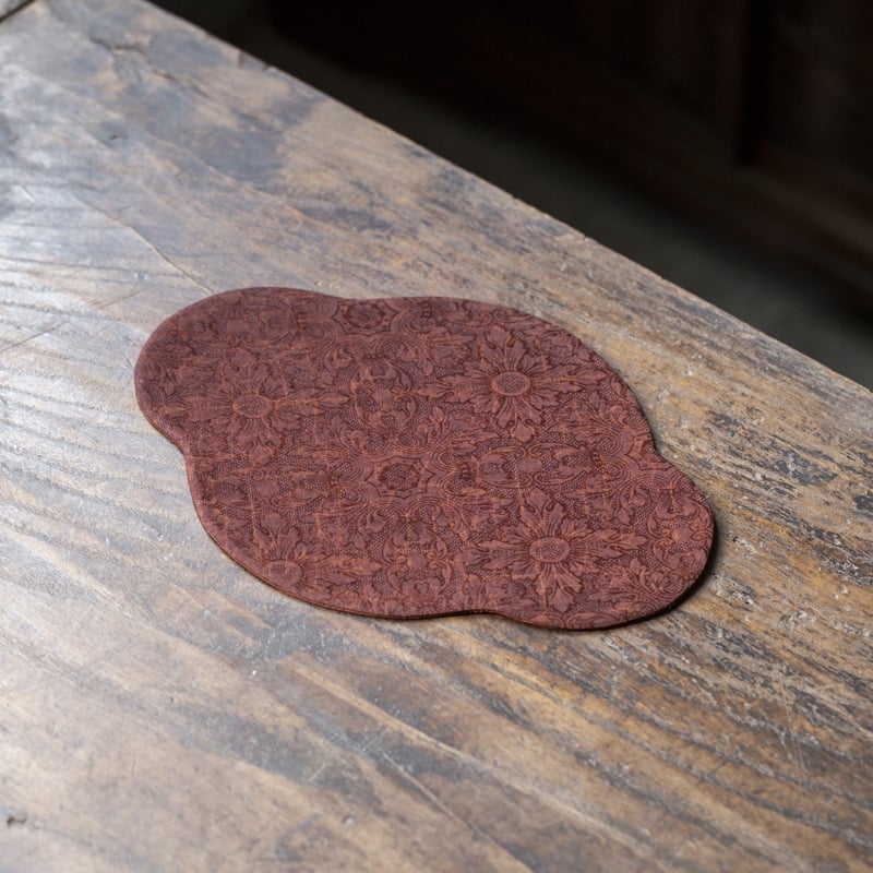 Tealátét — vászon anyag, zen ihletésű, új kínai stílus