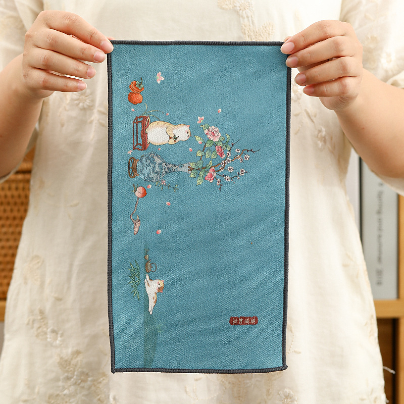 Krpa za čaj za Kung Fu ceremoniju, novokineskog stila — materijal: tkanina, 0,2 kg, pakiranje: Opp vrećica