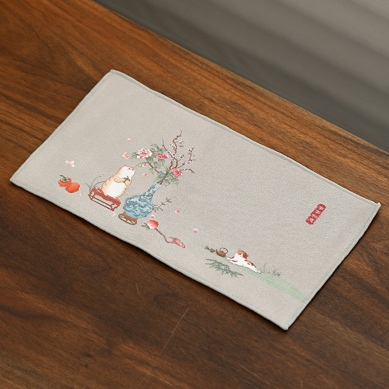 Krpa za čaj za Kung Fu ceremoniju, novokineskog stila — materijal: tkanina, 0,2 kg, pakiranje: Opp vrećica