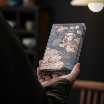 Čajna krpa od tkanine, dvostrana s logom, Novi kineski stil, lansirano, pakiranje 100 komada