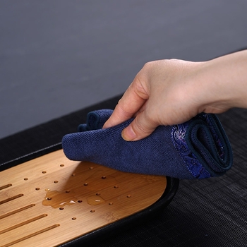 Shantang чайна кърпа в китайски стил, дебела и абсорбираща тъкан за чаена церемония