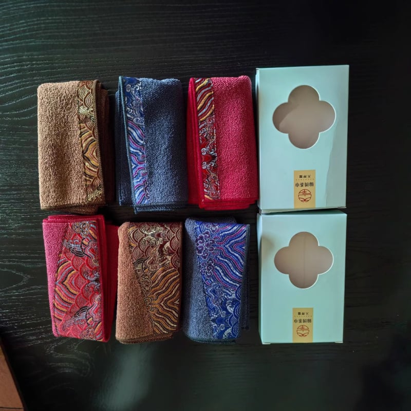 Shantang чайна кърпа в китайски стил, дебела и абсорбираща тъкан за чаена церемония